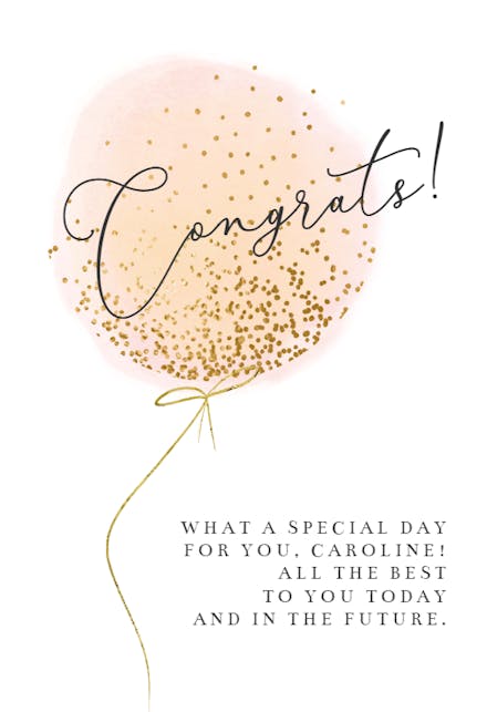 Ready for Confetti - Congratulations Card