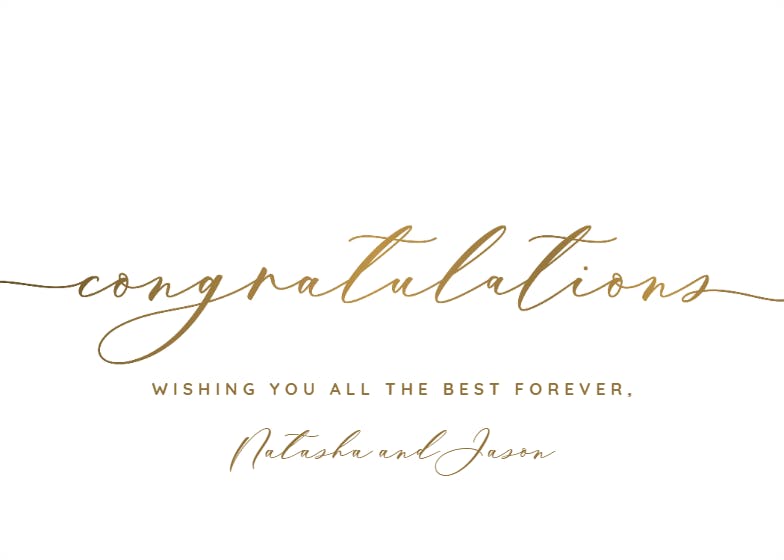 Scripted -  free wedding congratulations card