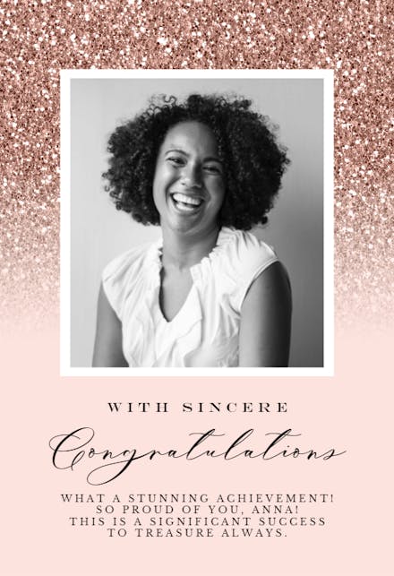 Star Struck - Congratulations Card