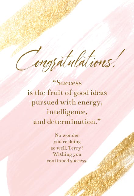 Stroke Of Genius - Congratulations Card | Greetings Island