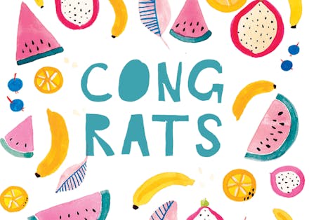 Summer Vibes - Congratulations Card