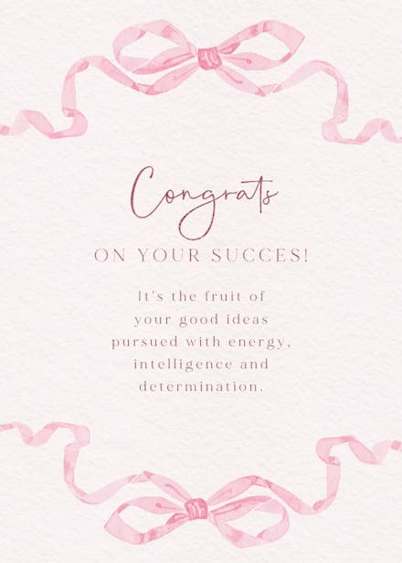 Tied with love - congratulations card