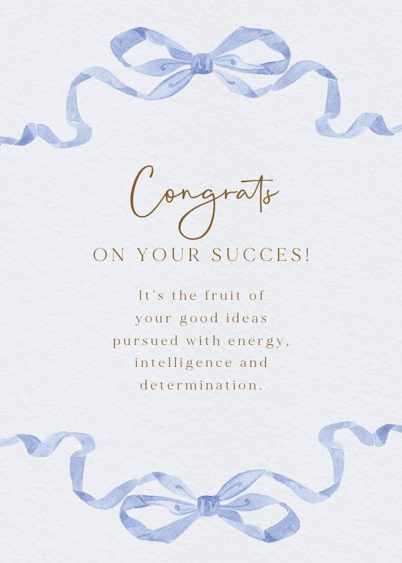 Tied with love - congratulations card