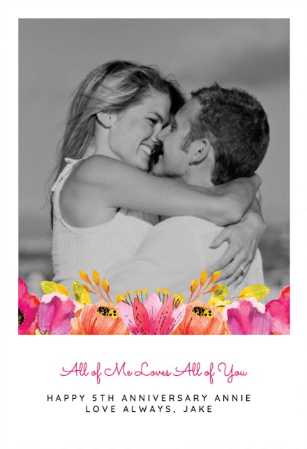 All Of Me - Happy Anniversary Card