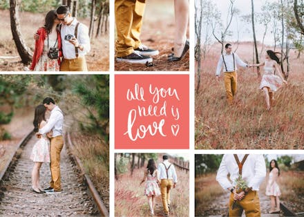 All you need is love - happy anniversary card