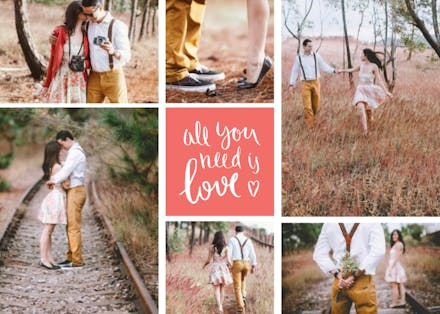 All You Need Is Love - Tarjeta Para Imprimir