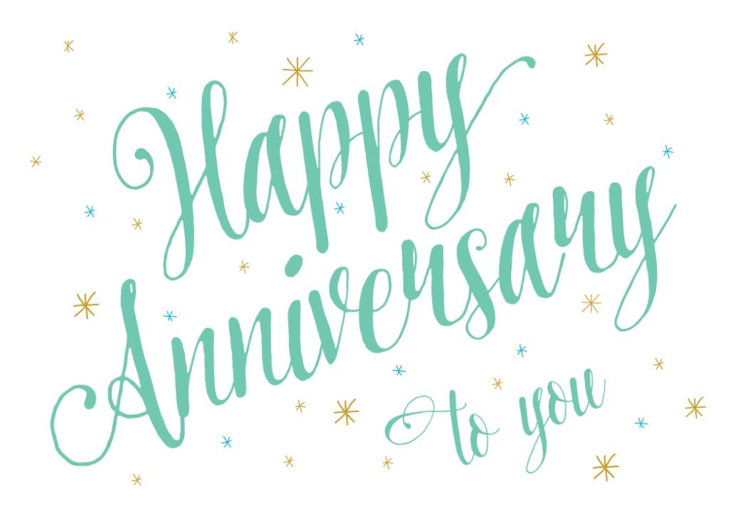 Anniversary script - happy anniversary card