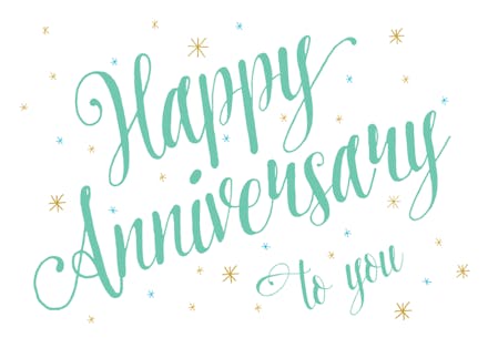 Anniversary Script Happy Anniversary Card Free Greetings Island