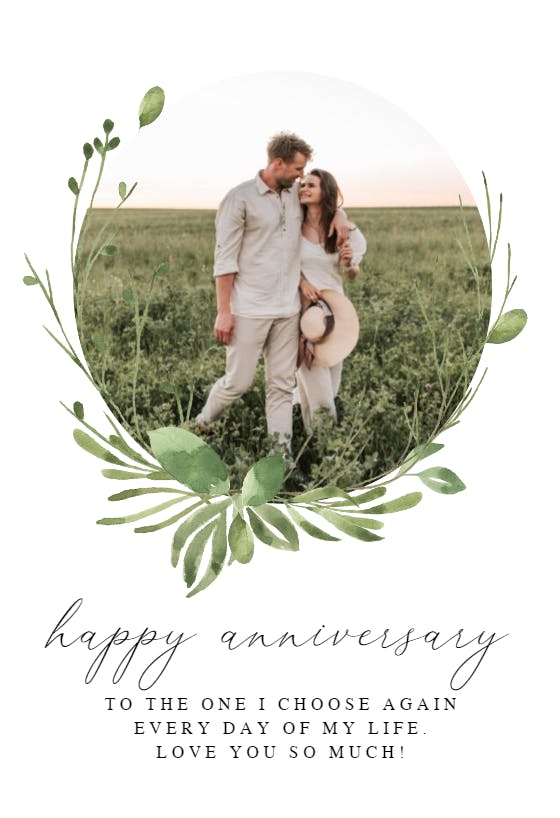Best of us - happy anniversary card