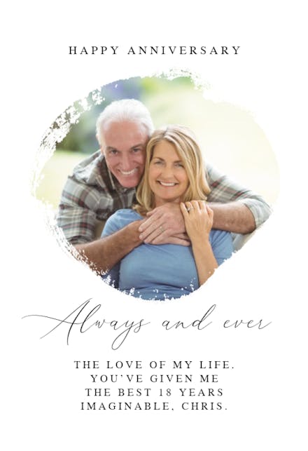 Best Years - Happy Anniversary Card