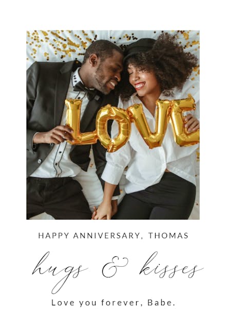 Classic Cameo - Happy Anniversary Card