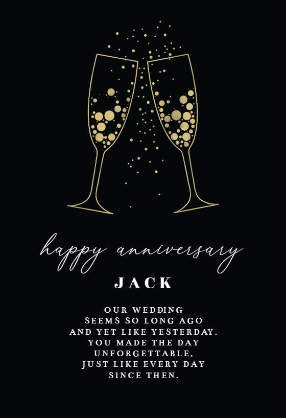 Drink clink - anniversary card