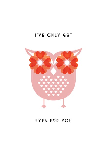 Eyes For You - Love Card