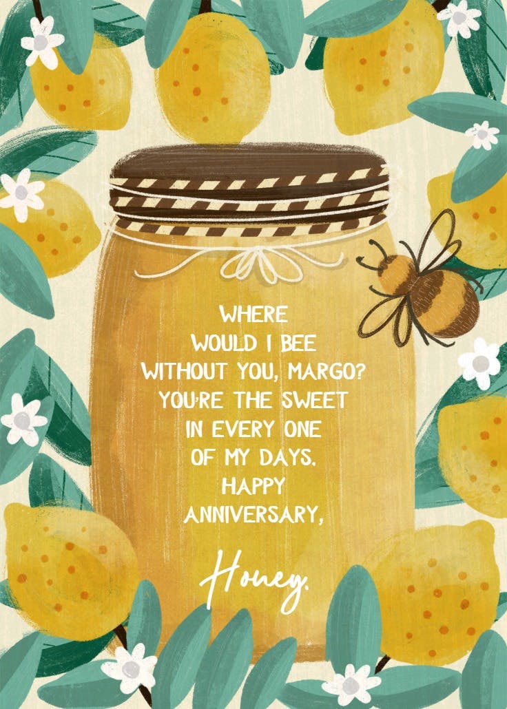 Golden days - anniversary card