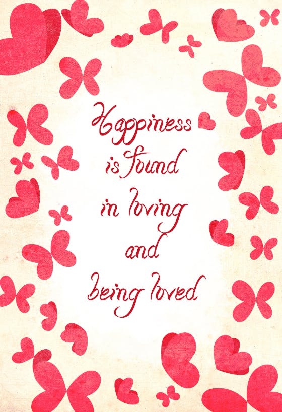 Happiness is found - happy anniversary card