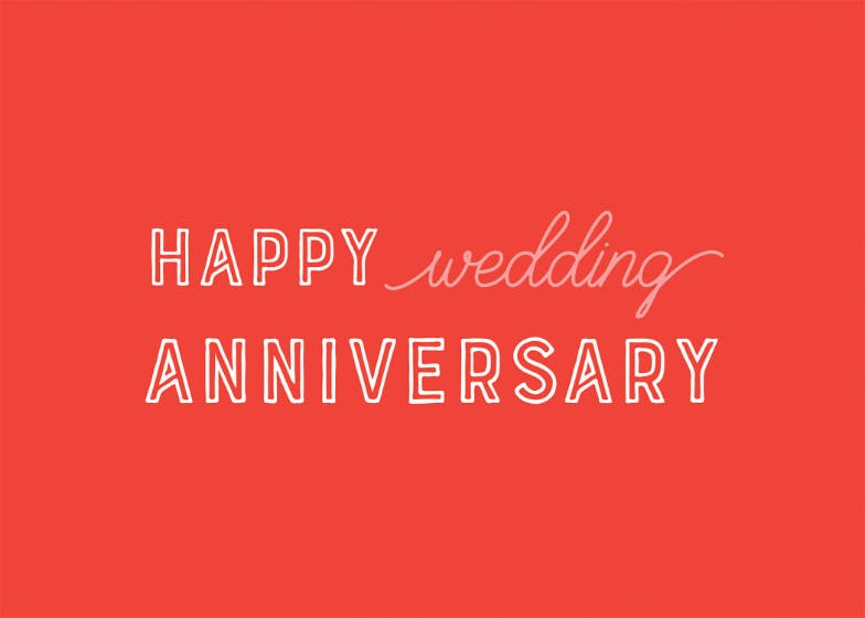 What is the difference between a happy wedding anniversary and a