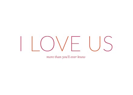 I Love Us - Happy Anniversary Card