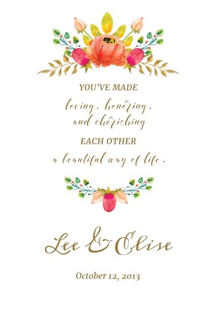 Living Love - Happy Anniversary Card