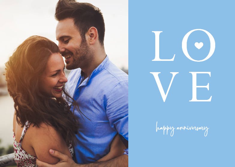 Love - anniversary card