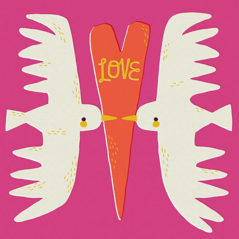 Lovey dovey - love card