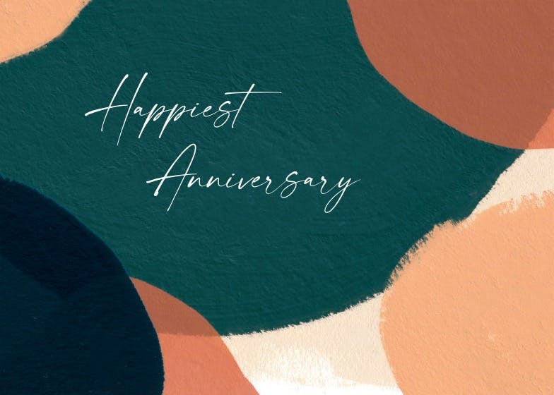 Paintery - happy anniversary card