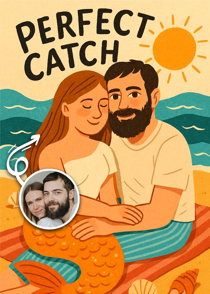 Perfect catch - tarjeta de aniversario
