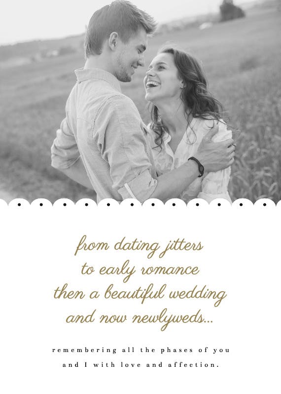 Romantic phase - happy anniversary card