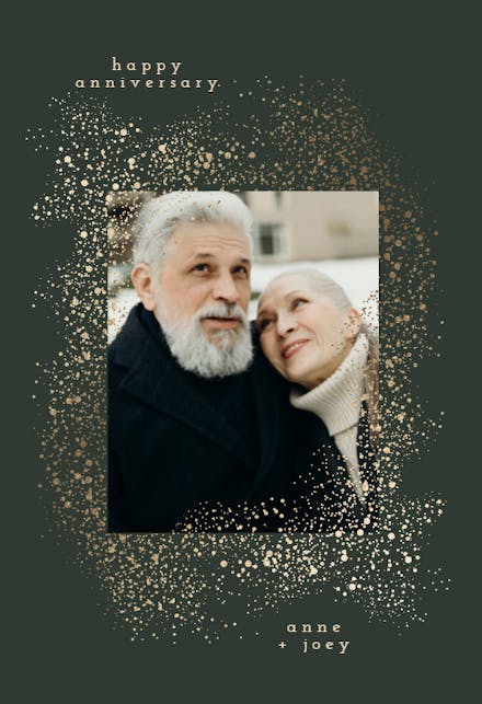 Snowy Blast - Anniversary Card