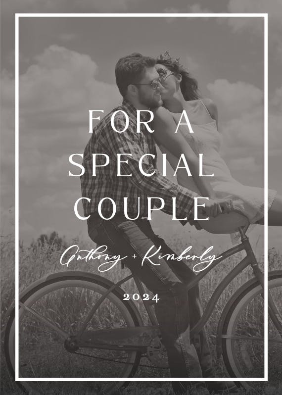 Special couple - anniversary card