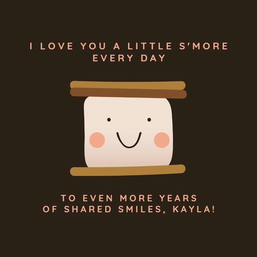 Sweet smiles - anniversary card