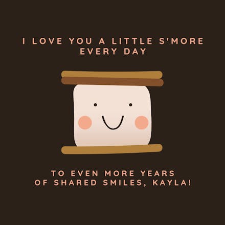 Sweet Smiles - Happy Anniversary Card