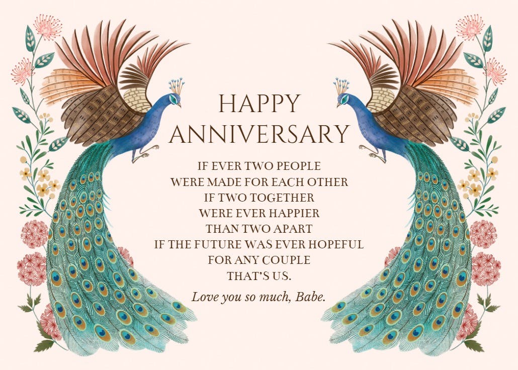 Tales of love - anniversary card