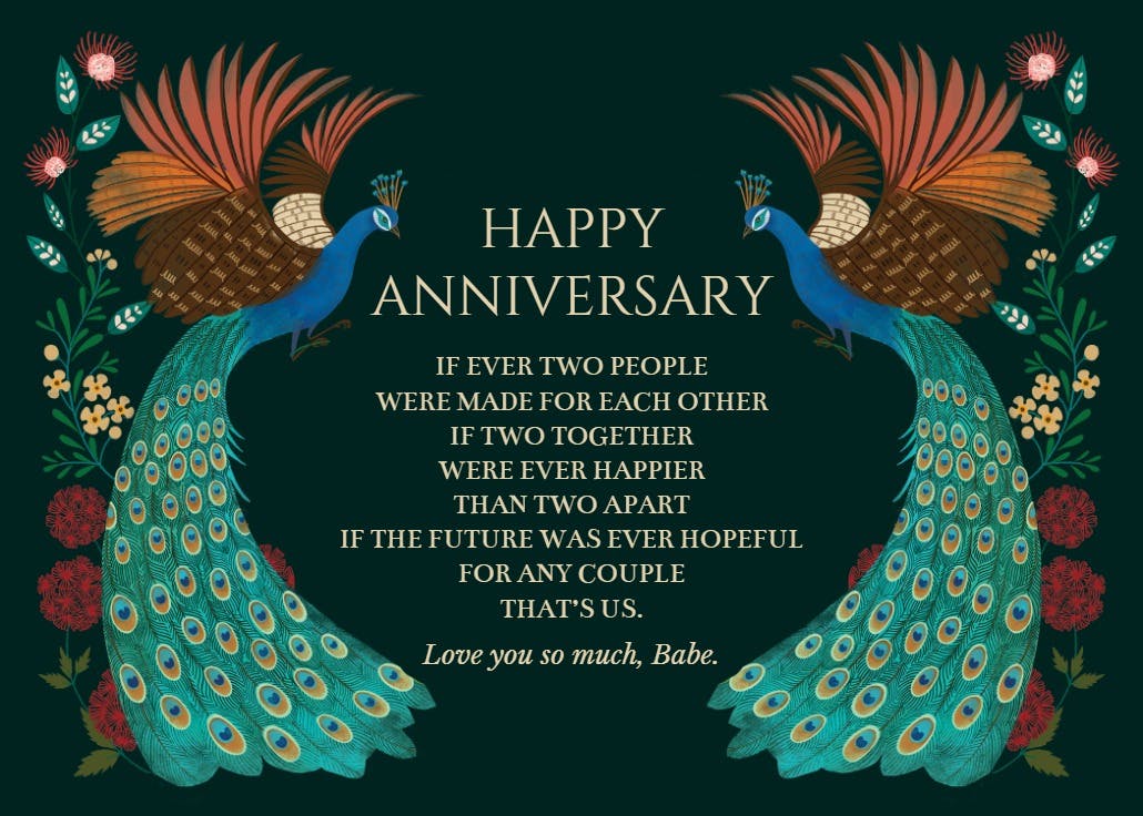 Tales of love - anniversary card