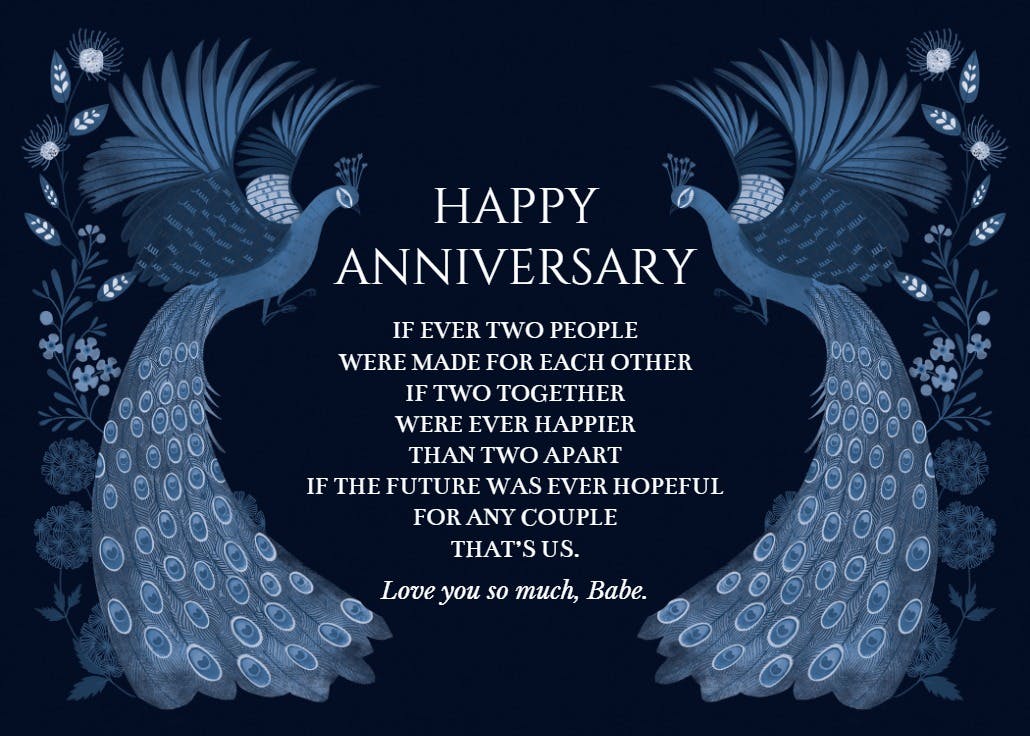 Tales of love - anniversary card