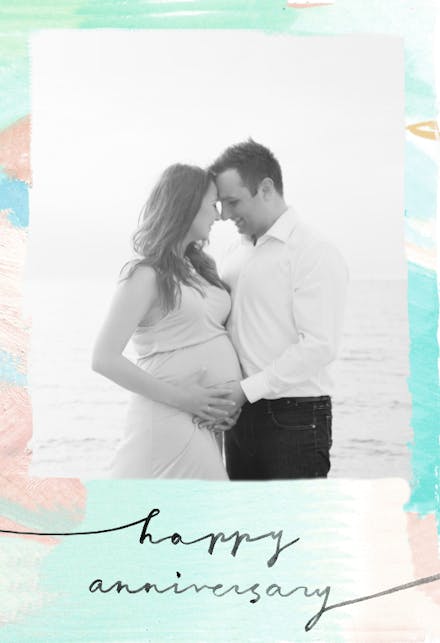 Wishing Happy Memories - Happy Anniversary Card