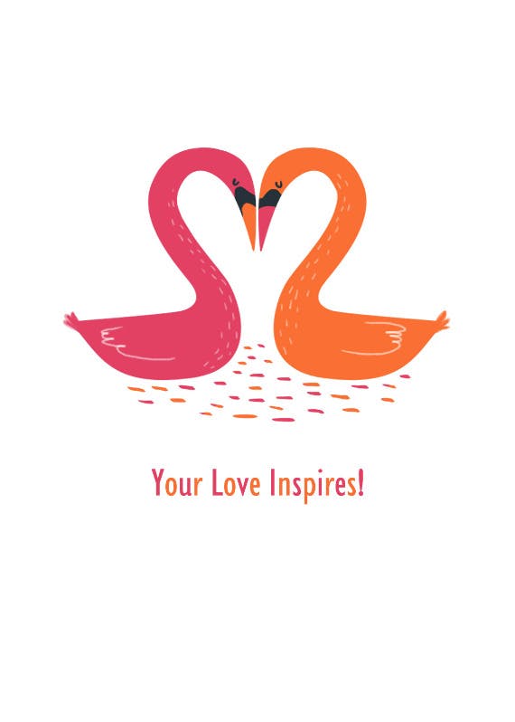 Your love inspires - tarjeta de aniversario