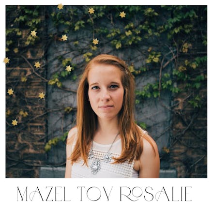 Glam stars - bar & bat mitzvah card