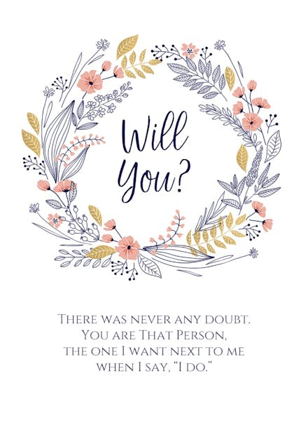 Beautiful friendship - bridesmaid card