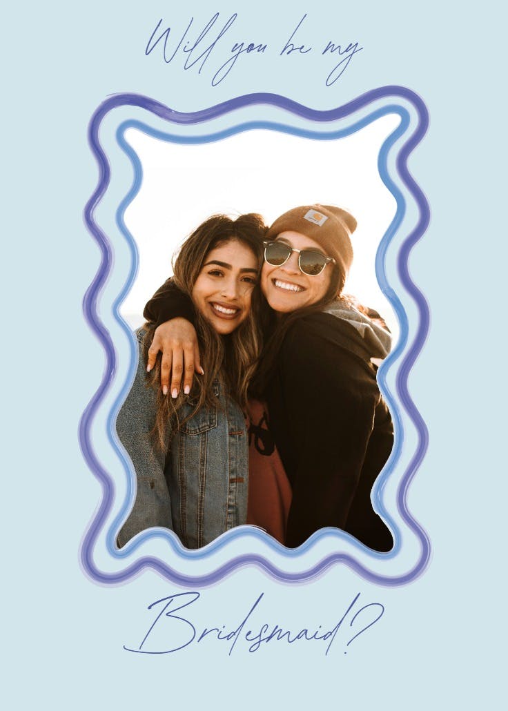 Beside me - tarjeta dama de honor