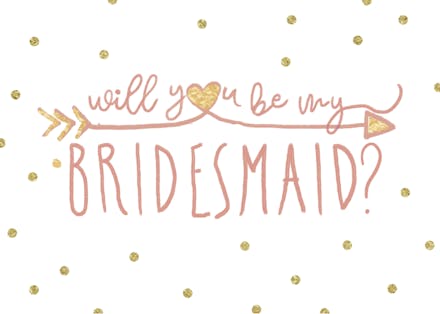 Big Question - Bridesmaid Card