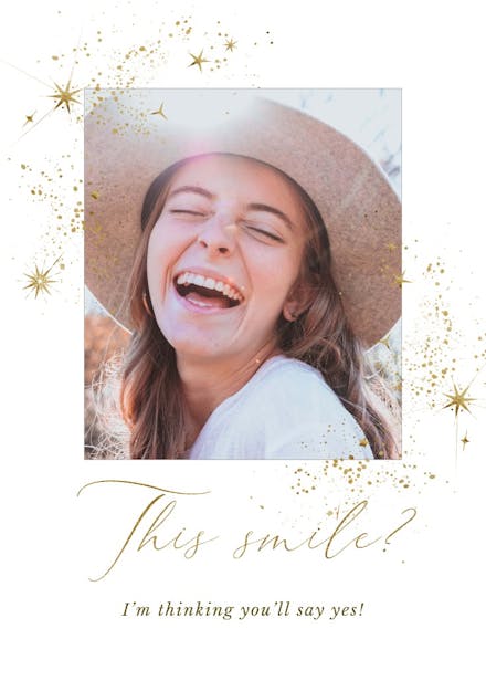 Face to face - bridesmaid card