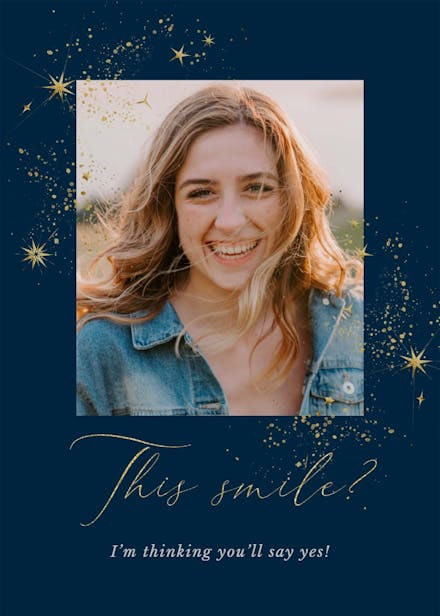 Face to face - bridesmaid card