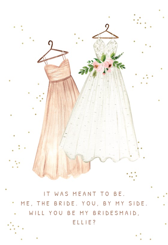 Fashionistas - bridesmaid card