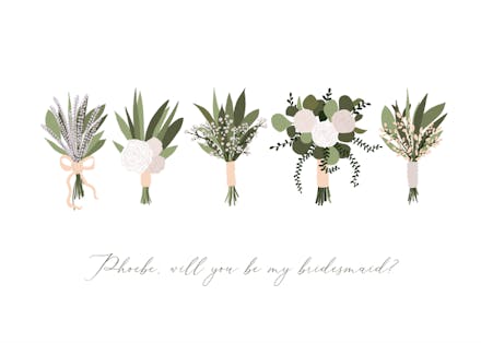 Flower Power - Bridesmaid Card