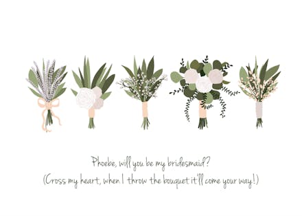 Floral Power - Tarjeta Dama de honor