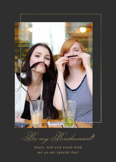 Forever friend - bridesmaid card