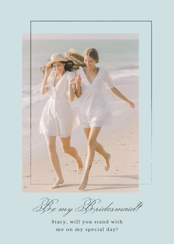 Forever friend - bridesmaid card