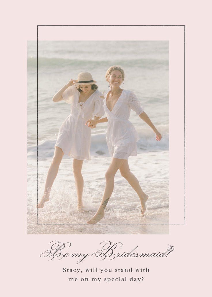 Forever friend - bridesmaid card