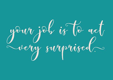 Future fact - bridesmaid card