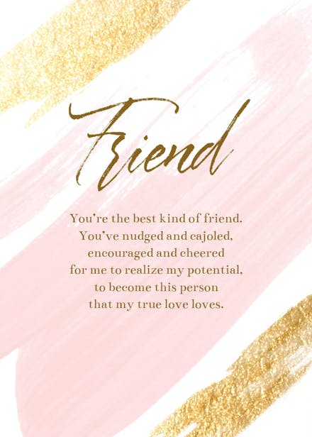 Pastel strokes - bridesmaid card